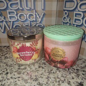 🎉 BATH & BODY WORKS STRAWBERRY STRUDEL GLAZED CHERRIES